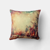 自分のロマンチックなクリスマスツリーを作成 クッション (裏面)