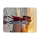 自分のロマンチックなラブフォトを追加 マグネット (横)