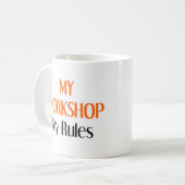 自分のワークショップルール コーヒーマグカップ (正面左)