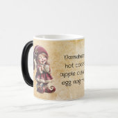 自分のヴィンテージのクリスマス格言を笑顔で作成 モーフィングマグカップ (正面左)