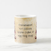 自分のヴィンテージのクリスマス格言を笑顔で作成 モーフィングマグカップ (中央)