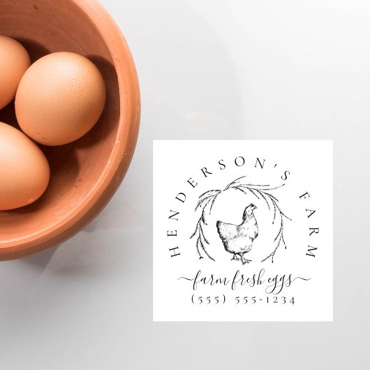 自分のヴィンテージカスタムファームエッグカートンを作成 ラバースタンプ