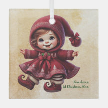 自分のヴィンテージクリスマス格言の女の子を作成