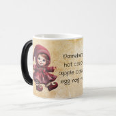 自分のヴィンテージクリスマス格言の女の子を作成 モーフィングマグカップ (正面左)