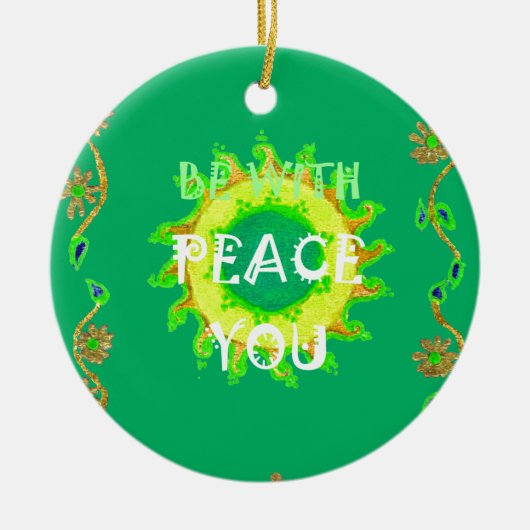 自分の一日の平和を築く オーナメント (正面)