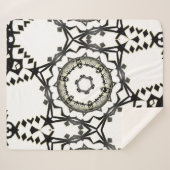 自分の万華鏡のように千変万化するパターンを書く シェルパブランケット (正面(横))