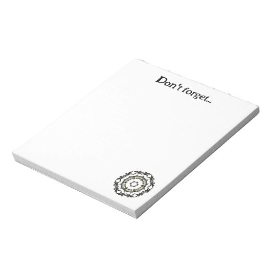 自分の万華鏡のように千変万化するパターンを書く ノートパッド (回転)