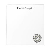 自分の万華鏡のように千変万化するパターンを書く ノートパッド (正面)