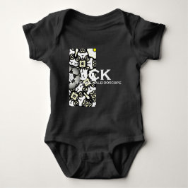 自分の万華鏡のように千変万化するパターンを書く ベビーボディスーツ