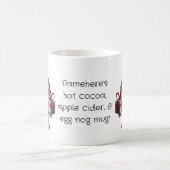 自分の不機嫌なプレイドクリスマス格言を作成 モーフィングマグカップ (中央)