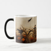 自分の不気味なゴシック体のかかしを作成する モーフィングマグカップ (左)