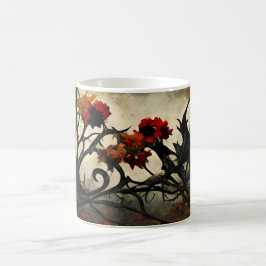 自分の不気味な秋の木を作る モーフィングマグカップ