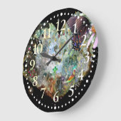 自分の世界 ラージ壁時計 (傾斜)