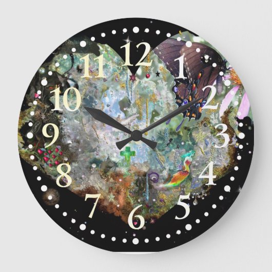 自分の世界 ラージ壁時計 (正面)