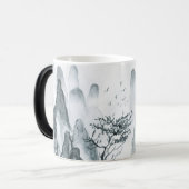 自分の丘の山の風景を作成 モーフィングマグカップ (正面左)