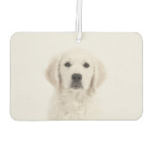 自分の両側をペットの写真にカスタムユニークする カーエアーフレッシュナー (裏面)