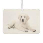 自分の両側をペットの写真にカスタムユニークする カーエアーフレッシュナー (正面)