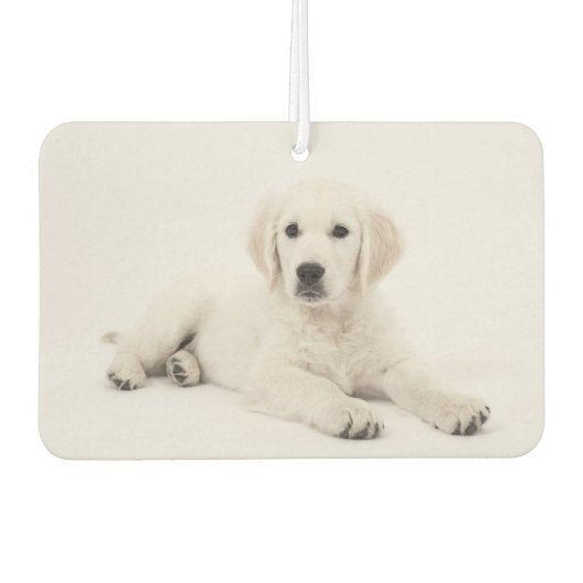 自分の両側をペットの写真にカスタムユニークする カーエアーフレッシュナー (正面)