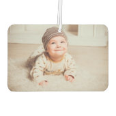 自分の両側を作成するベビーフォトカーユニーク カーエアーフレッシュナー (裏面)