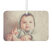 自分の両側を作成するベビーフォトカーユニーク カーエアーフレッシュナー (正面)