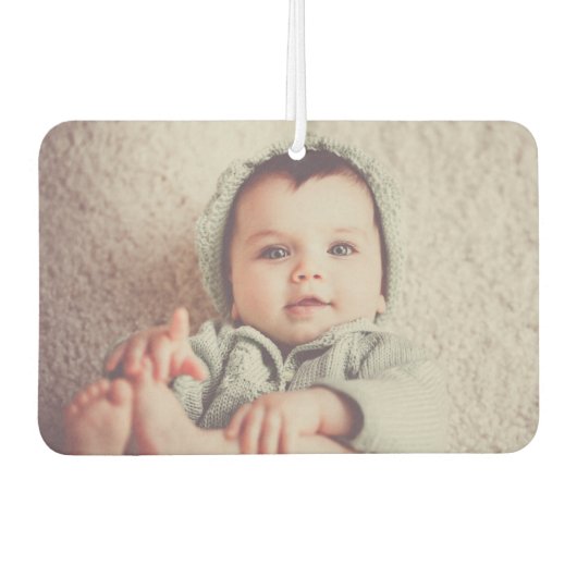 自分の両側を作成するベビーフォトカーユニーク カーエアーフレッシュナー (正面)