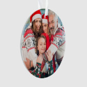 自分の両面の写真を作成する オーナメント (正面)