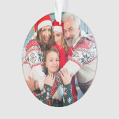 自分の両面の写真を作成する オーナメント (正面)