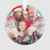 自分の両面の写真を作成する オーナメント (正面)