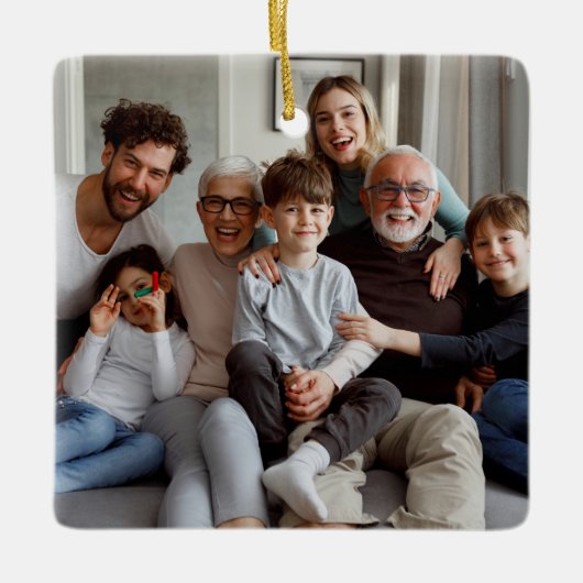 自分の両面の写真を作成する セラミックオーナメント (正面)