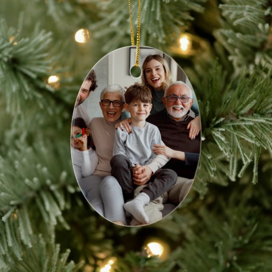 自分の両面の写真を作成する セラミックオーナメント (ツリー)