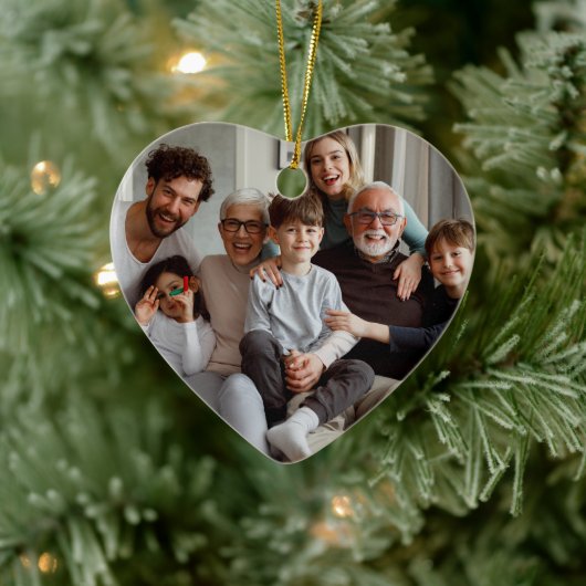 自分の両面の写真を作成する セラミックオーナメント (ツリー)