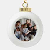 自分の両面の写真を作成する セラミックボールオーナメント (正面)