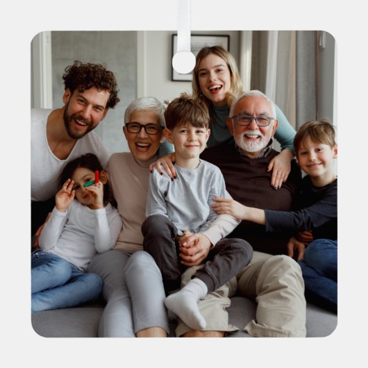 自分の両面の写真を作成する メタルオーナメント (正面)