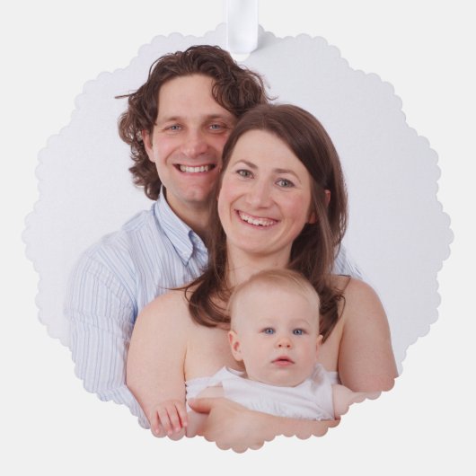 自分の両面フォトを作成する オーナメントカード (裏面)