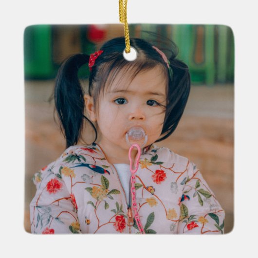 自分の両面写真を作成する セラミックオーナメント (正面)