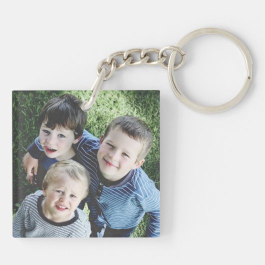 自分の両面2枚の写真を作成アップロード画像 キーホルダー (裏面)