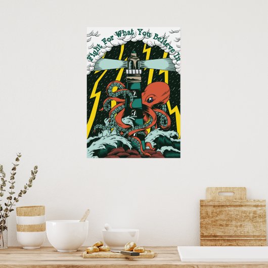 自分の中で戦信じう ポスター (キッチン)