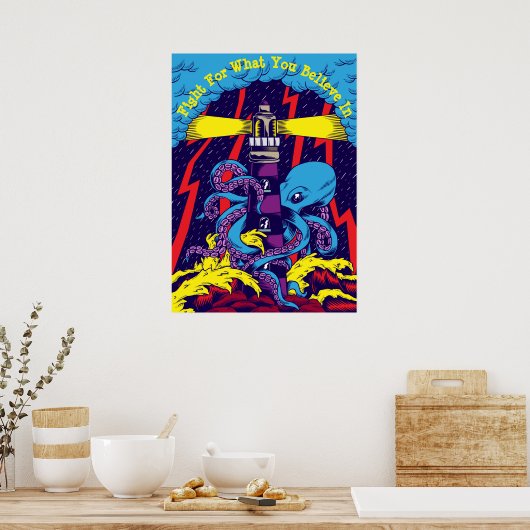 自分の中で戦信じう ポスター (キッチン)