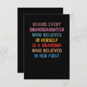 自分の中にいる孫娘信じの後ろに サンキューカード (正面/裏面)