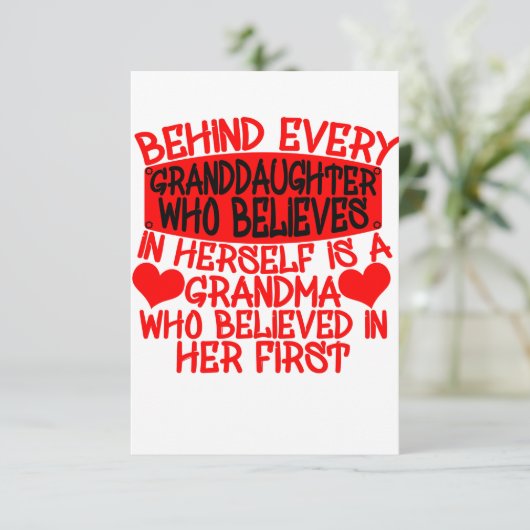 自分の中にいる孫娘信じの後ろに サンキューカード (スタンド正面)