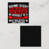 自分の中にいる孫娘信じの後ろに ノートカード (正面/裏面)