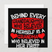 自分の中にいる孫娘信じの後ろに 招待状 (正面/裏面)