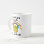自分の中の黄金 Saint Patrick's Day コーヒーマグカップ (正面左)