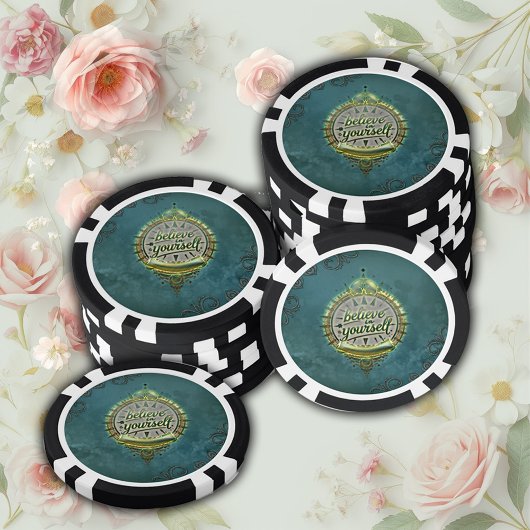 自分の中信じの黄金の道 ポーカーチップ