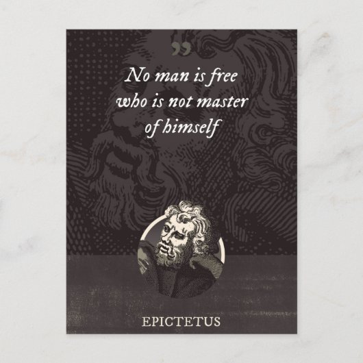 自分の主人でない者は誰も自由ではない ポストカード (正面)