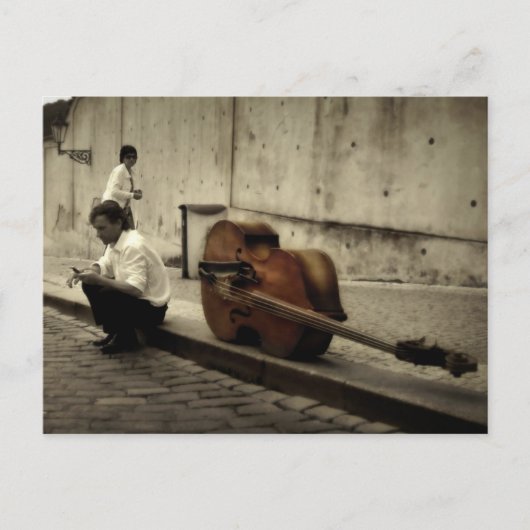 自分の人生の歌を聞く ポストカード (正面)