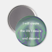 自分の人生を創造する – 肯定磁石 マグネット (正面/裏面)