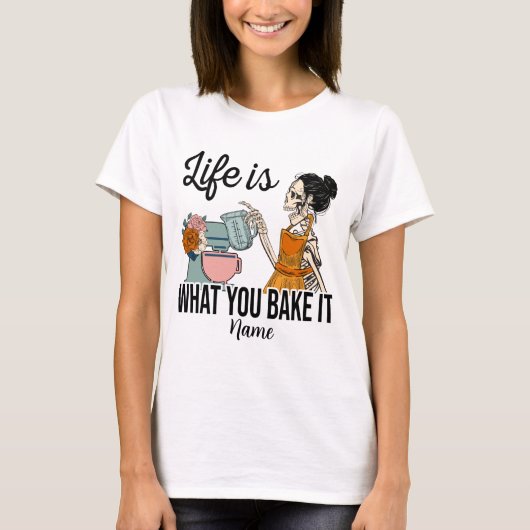 自分の人生を生み出す事が自分で作る事だ Tシャツ (正面)