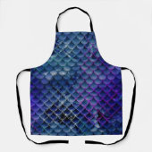 自分の人魚の女の子を作るグリッターの母の彼女 エプロン (正面)