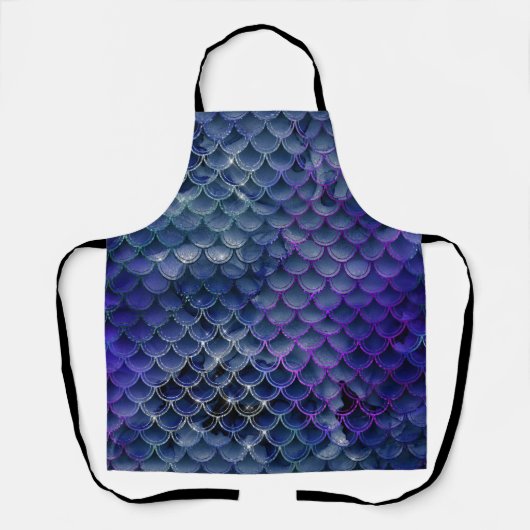 自分の人魚の女の子を作るグリッターの母の彼女 エプロン (正面)